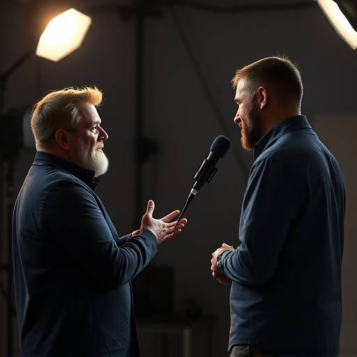 A voice coach working with an actor on vocal projection
